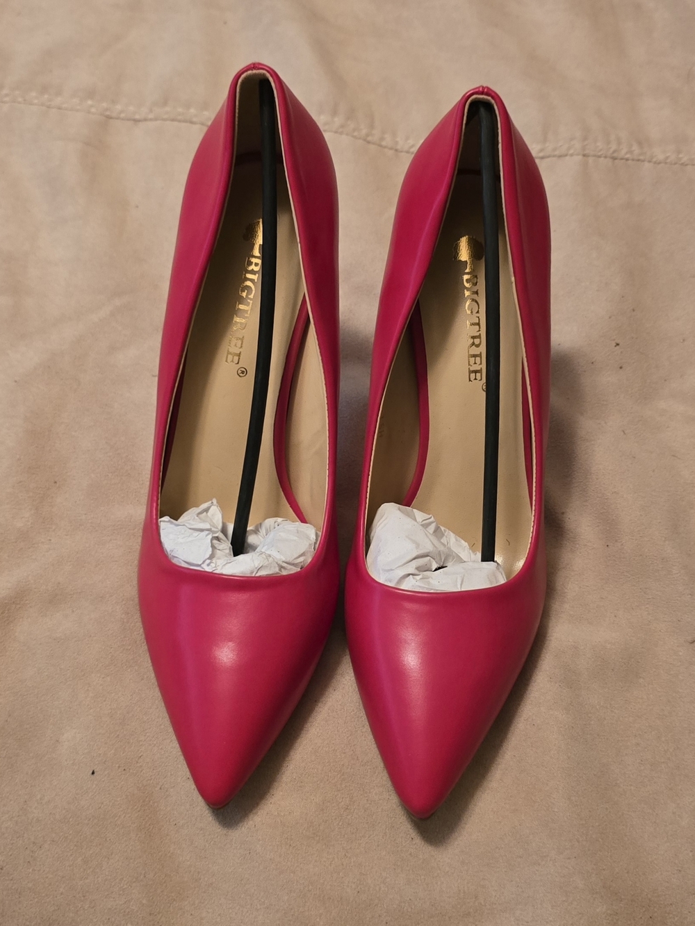 Red Pointed Toe Pumps - Women's Dress Heels